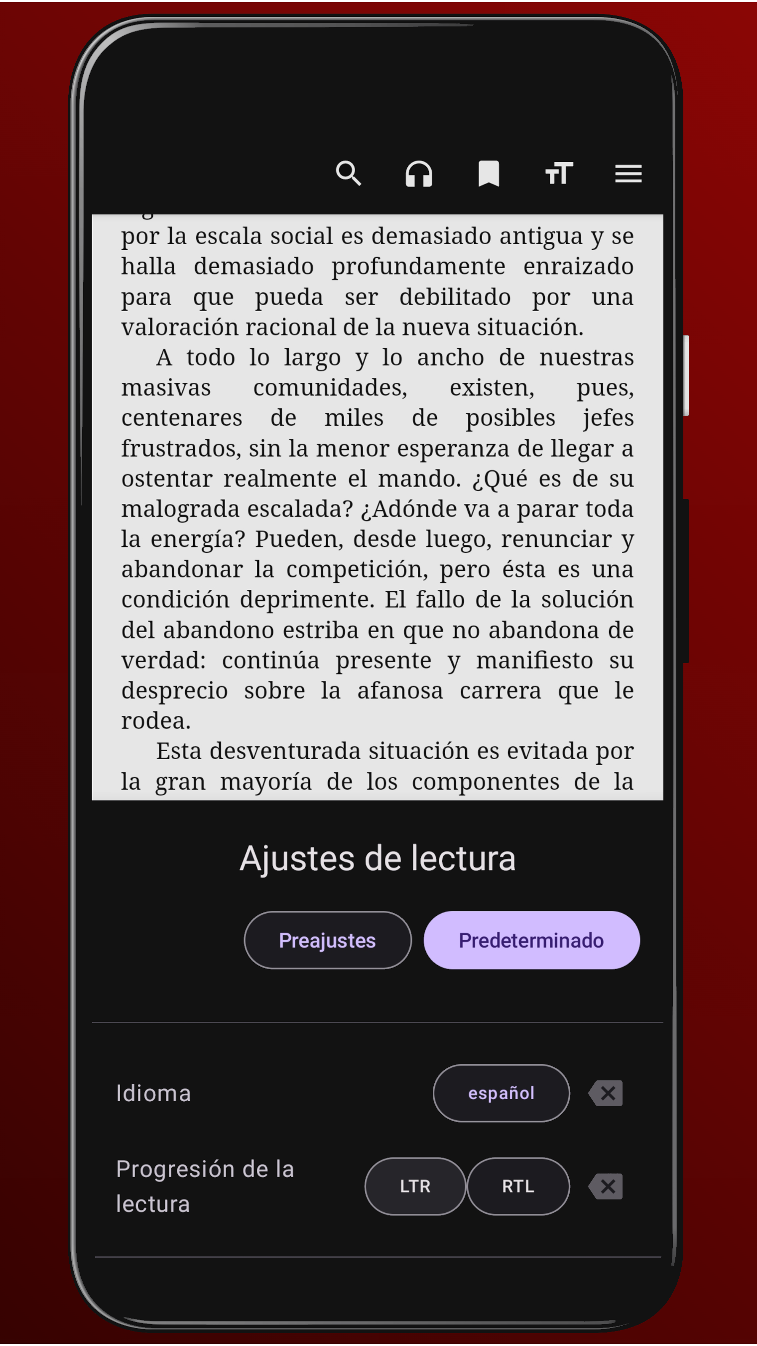 Personaliza tu experiencia de lectura